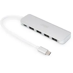 DIGITUS USB-C Hub 4-Port Hub (USB 3.0) silber