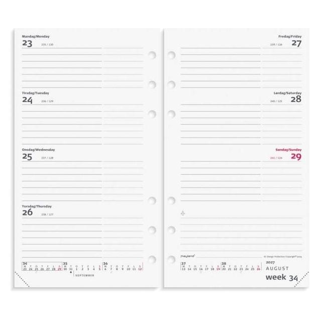 Mayla Pharma System PP International ugekalender tvrf. REFILL 2027 (27276500)