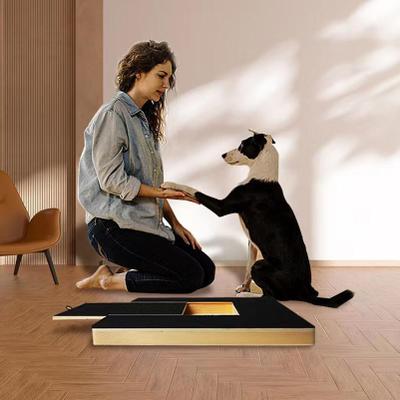 Happy Pet Pantry Wooden Dog Nail Scratch Board With Treat Box For Stress Free Paw Grooming Wooden Dog Nail Scratch Board With Treat Box For Stress Free Paw Grooming