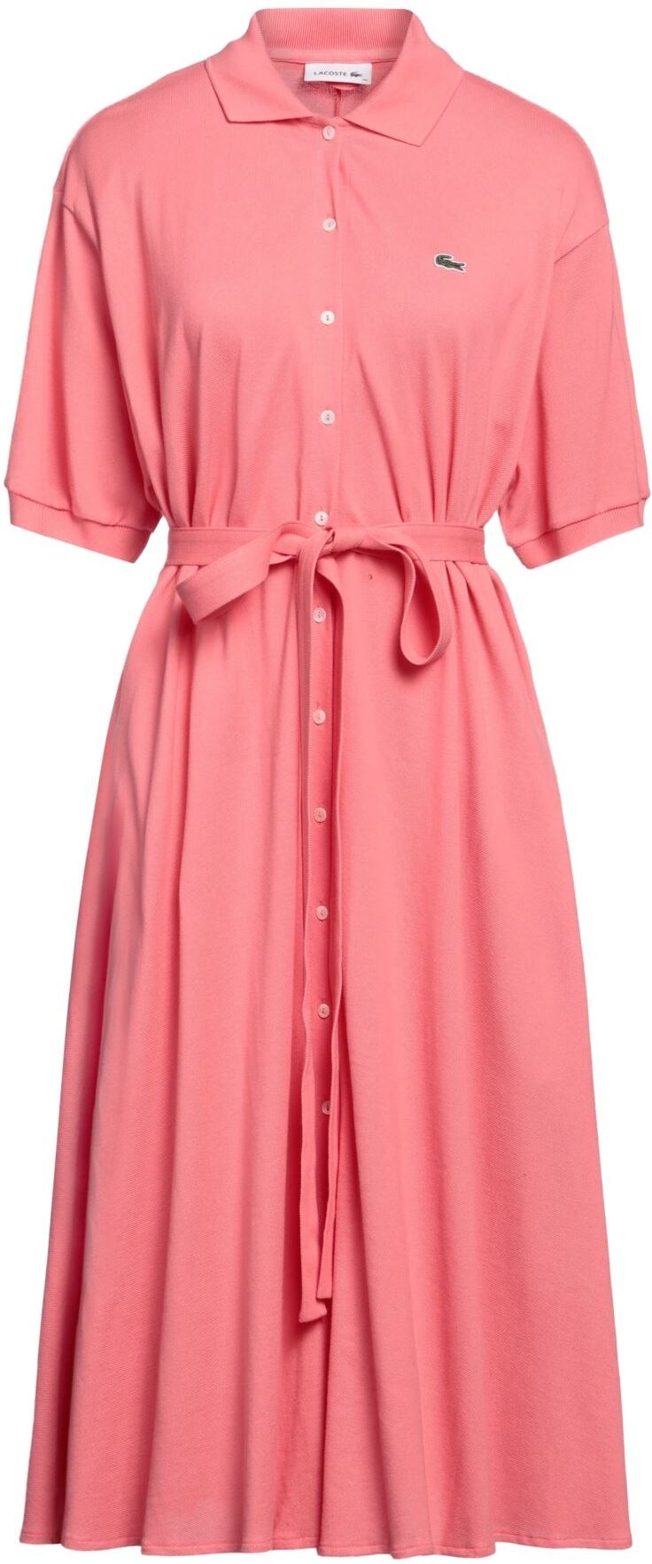 Lacoste Vestido midi Mujer Coral 36,38,40 Mujer