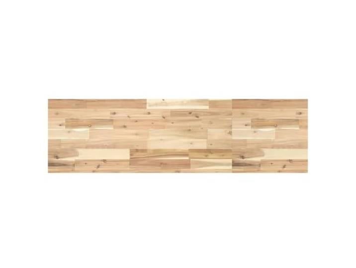 KGFHERENB Tischplatte Massivholz Akazie 140x40x4 cm Rechteckig Rustikale Ersatzplatte aus unbehandeltem Holz zur individuellen Gestaltung in Esszimmer, Küche oder Home Office.