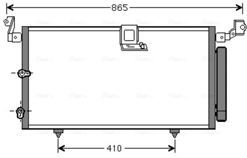 Kondensator, Klimaanlage AVA COOLING TO5384D