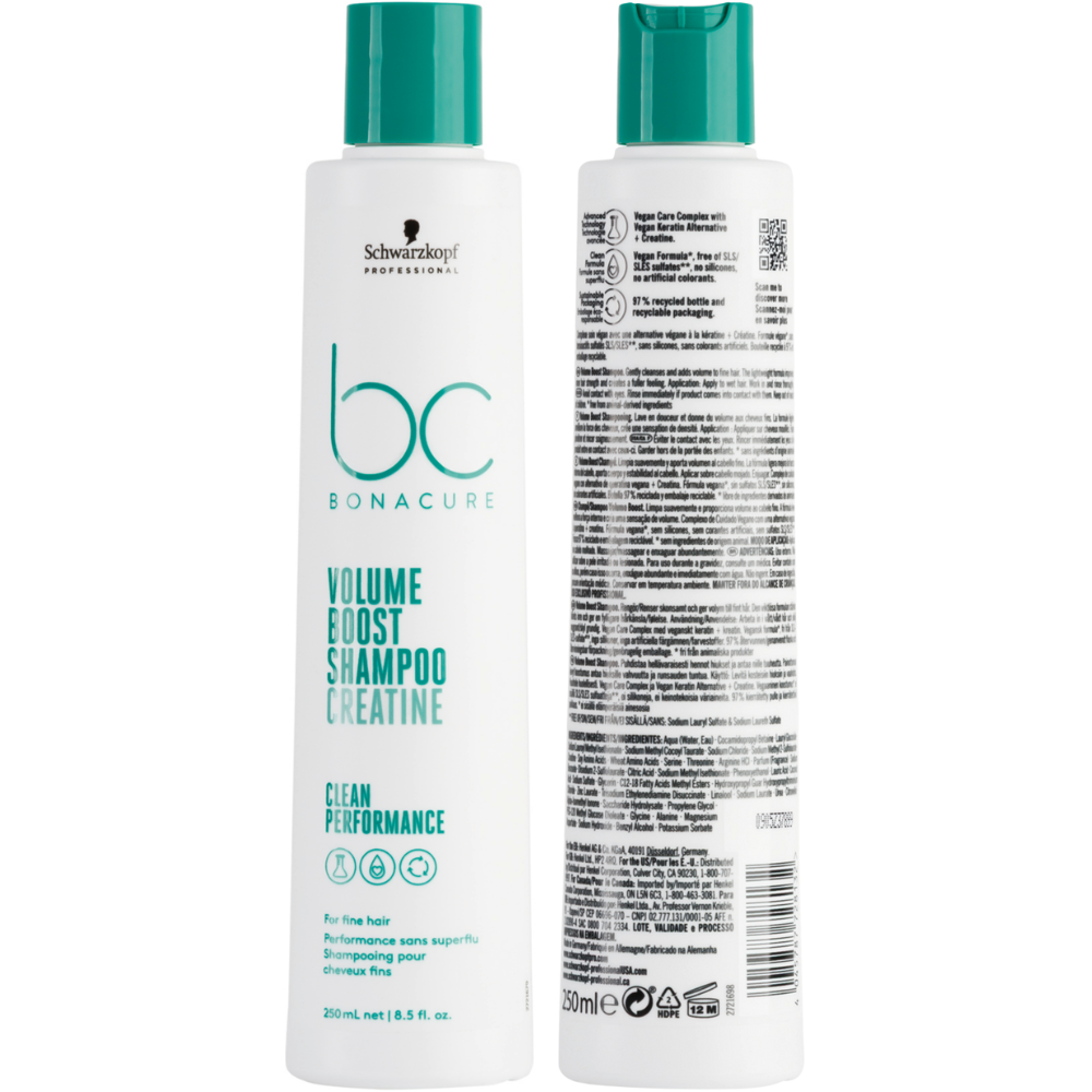 Schwarzkopf BONACURE Clean Performance Volume Boost Shampoo 250mL