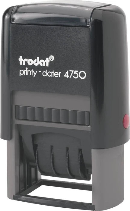 trodat Datumstempel mit Text "Eingegangen" printy-dater 4750/L1 selbstfärbend blau rot
