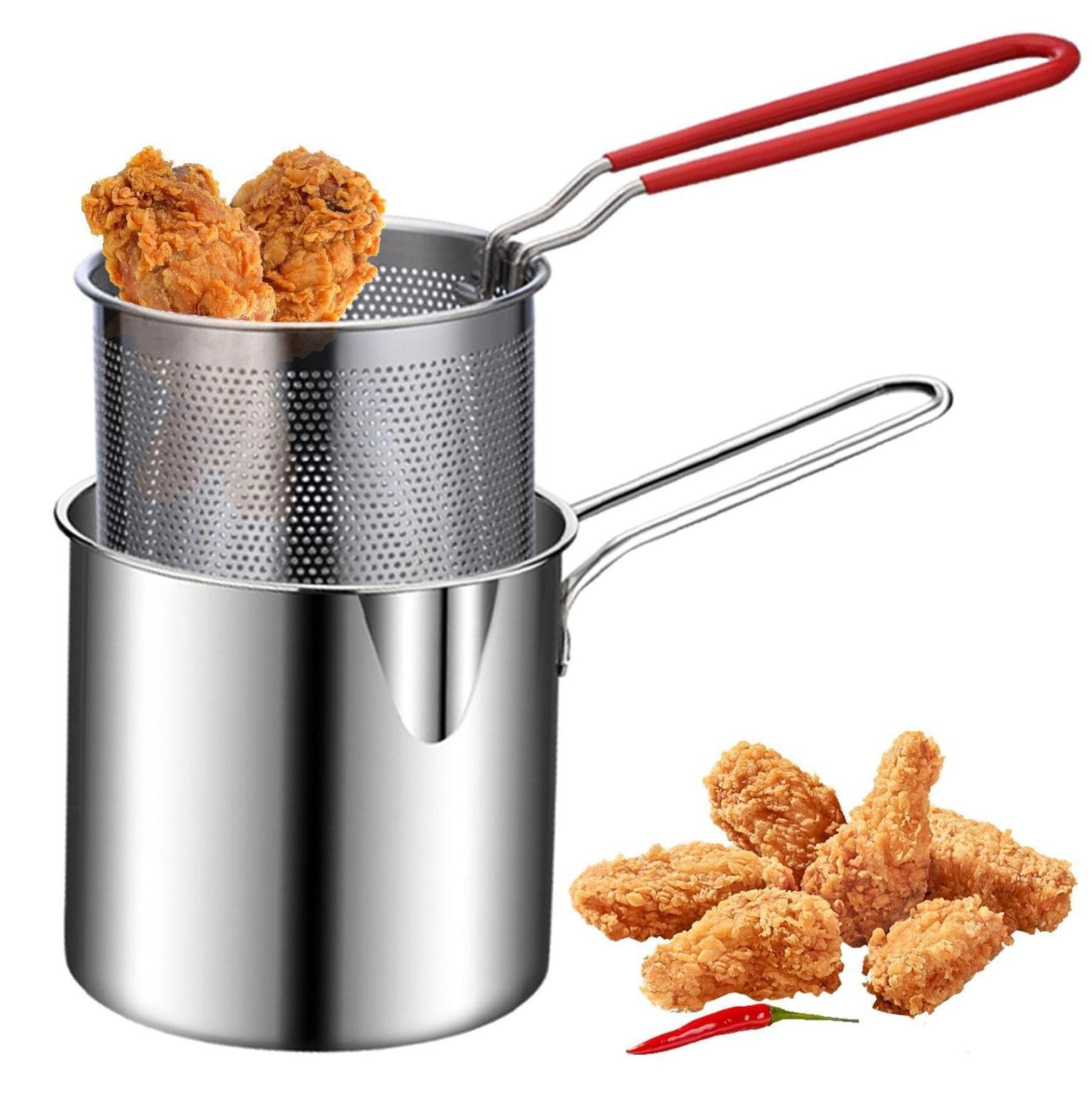 Merkloze RVS Frituurpan voor Gezond Koken