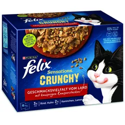 Felix Sensation Crunchy Geschmacksvielfalt vom Land - Multipack 1x890 g
