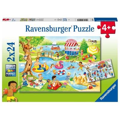 Puzzle Ravensburger Freizeit am See 2 X 24 Teile