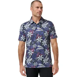 TRAVISMATHEW Polo Featherweight Open Bay, schwarz/bunt