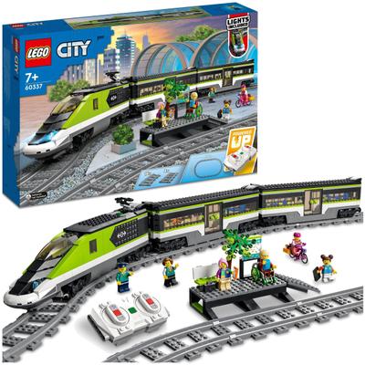 Konstruktionsspielsteine LEGO "Personen-Schnellzug (60337), LEGO City", bunt, Spielbausteine, Kinder, Kunststoff