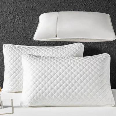 Uplifted Goods Comfortable Cotton Pillow Cover With Waterproof And Anti Mite Protection white with Zipper 48x74cm 18.9x29in