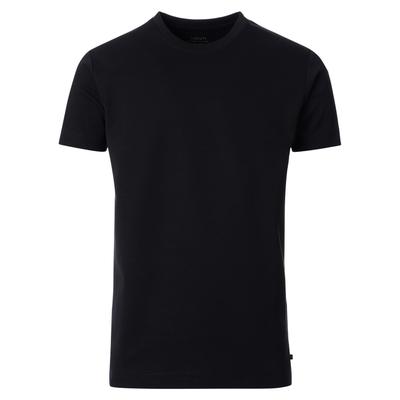 T-Shirt VENTI "VENTI T-Shirt uni", Herren, Gr. 3XL, schwarz, 95% Baumwolle, 5% Elasthan, Shirts T-Shirt