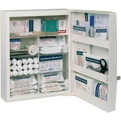 Holthaus, Erste Hilfe Set, Medical Verbandschrank "Famulus", 35 x 45 x 16.5 cm leer weiss (Verbandskasten)