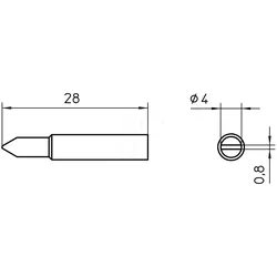 SPITZE XNT D - Lötspitze XNT D, Ø 4,0 mm