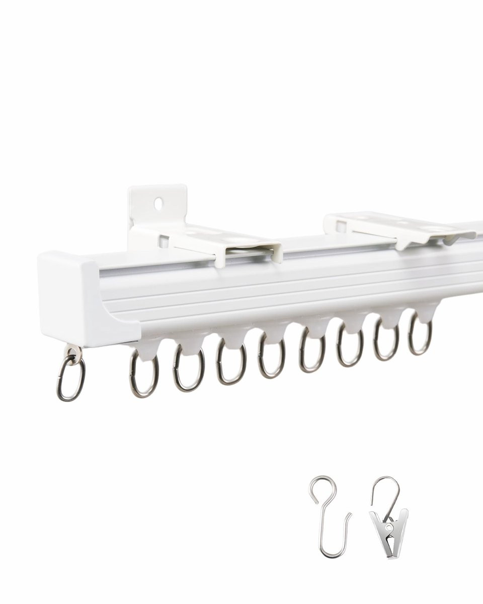 Merkloze Aluminium Plafond Gordijnrail 2m