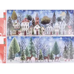 Fensteraufkleber mit Wintermotiv - 53 x 20 cm, verschiedene Designs