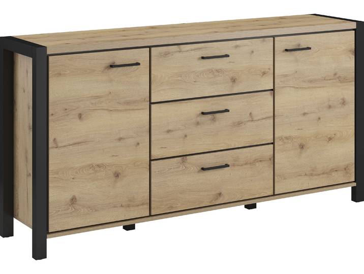 Sideboard HOME AFFAIRE Aktiv , braun (taurus), B:180cm H:91cm T:41cm, Sideboards, Sideboard, Breite 180 cm