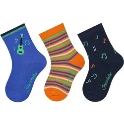 STERNTALER Socken 3er-Pack Gitarre, Größe 26 in Blau Blau