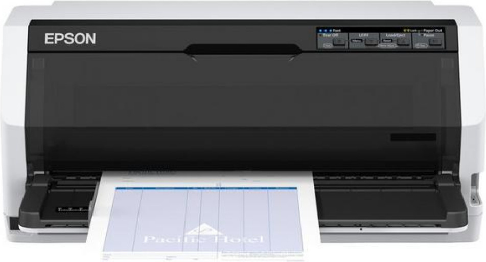 Epson LQ-690IIN, 487 Zeichen pro Sekunde, 360 x 180 DPI, 366 Zeichen pro Sekunde, 121 Zeichen pro Sekunde, 7 Kopien, CODABAR (NW-7), Code 39, Code-128 Codabar Library, EAN128, EAN13, Industrial 2/5, Interleaved 2/5,...