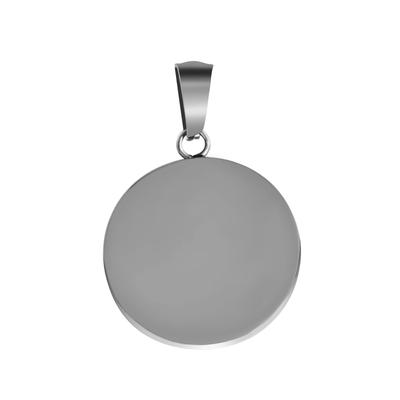 Anhänger mit Gravur AKZENT "Elenor, hautverträglich", silber (silberfarbig), Schmuckanhänger, Damen, Edelstahl