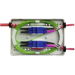 Telegärtner LWL Spleissbox MICRO inkl. 4xSpplung, Zubehör, Server Zubehör, Weiss