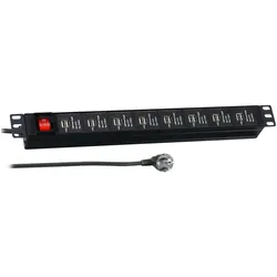 EFB Elektronik, Steckdosenleiste, 19"1HE Steckdosenl. 16x USB A mit Schalter (16x, USB-A, 3 m)