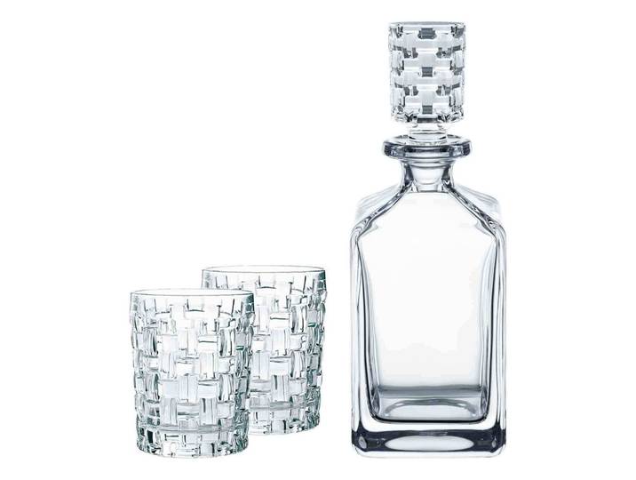 WHISKYGLÄSER + KARAFFE Bossa Nova transparent 3-tlg.