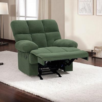 Modern Nubby Manual Rocker Recliner Chair for Living Room