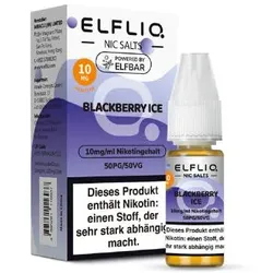 Elfbar ELFLIQ Blackberry Ice NicSalt Liquid 10ml / 10mg