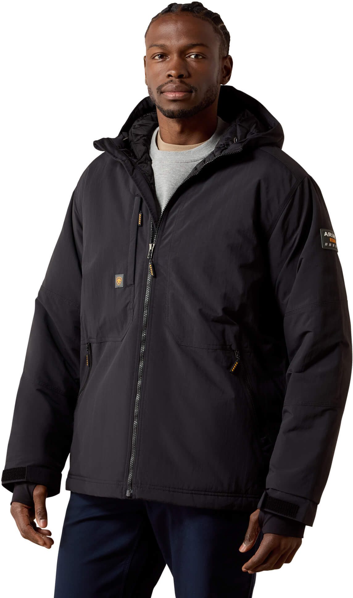Men's Rebar Cordura Ripstop Insulated Jacket in Black, Size: 4XL by Ariat