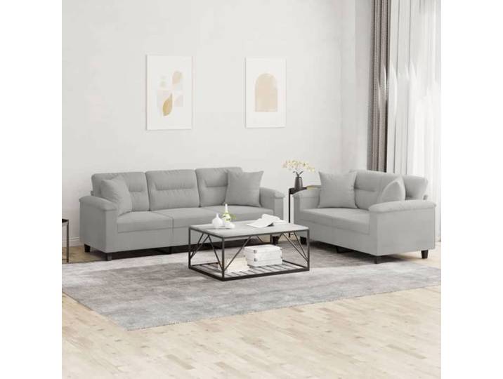 Ensemble de Canapés avec Coussins 2 pcs Canapés avec Accoudoirs et Dossier Ensemble de Meubles Mobilier de Salon 3202351