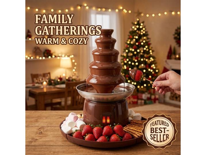 Fontaine à chocolat à 6 niveaux avec plateau créatif pour fruits, pour salon et usage domestique, appareil électroménager