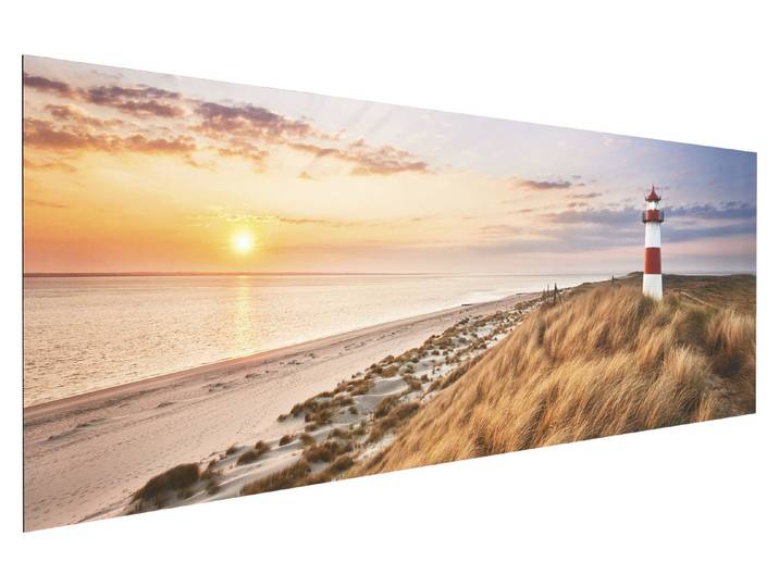 Wandbild Deco Panel 30x90 Lighthouse Sunset