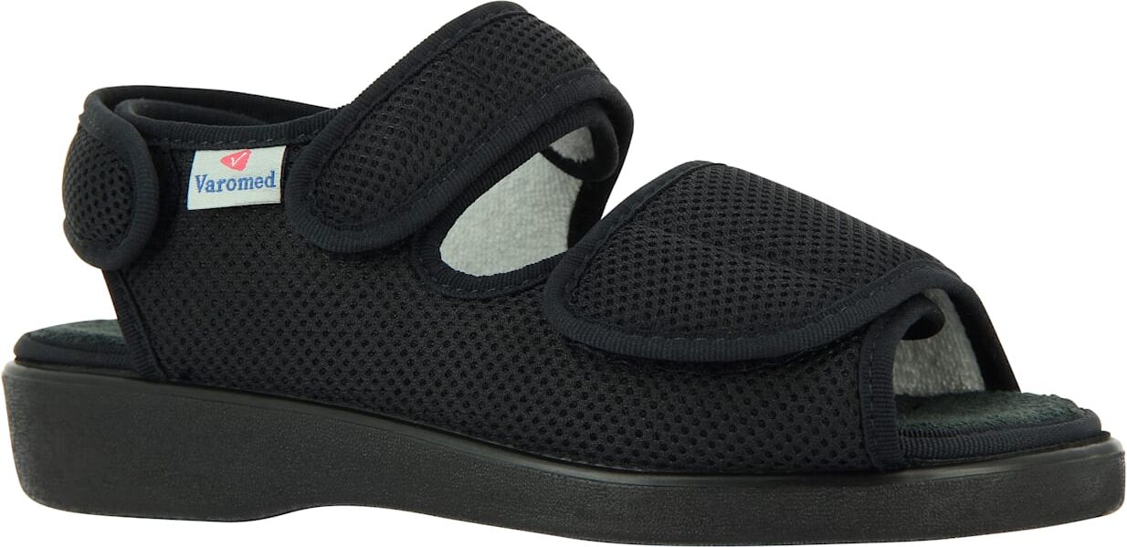 Sandale, Damen, Gr. 40, schwarz, Polyester, Schuhe Sandale