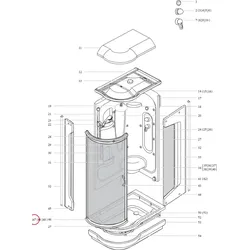 Hansgrohe Dichtung Pharo Aquafun 120 Glastür , 97008000 97008000