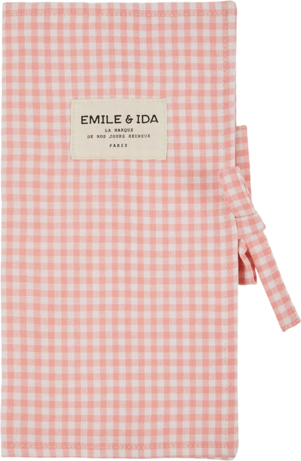 Emile et Ida Protège livret de famille Vichy Rose taille unique
