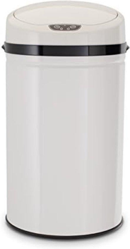 Automatische prullenbak 30 liter wit