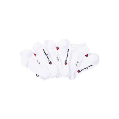 Sneakersocken CHAMPION "6pk Sneaker Socks", Herren, Gr. 35 (38), Sockengröße, weiß, Obermaterial: 71% Baumwolle, 23% Polyester, 4% Polyamid, 2% Elasthan, Socken Sneakersocken, für sportliche Aktivitäten, Fitness und Training geeignet, 6er-Pack