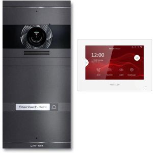 Metzler Türsprechanlage VDM10 2.0 grau, mit Monitor, LAN, 2 MP Kamera für 1-Familienhaus, WLAN, App-fähig, mit Türöffner
