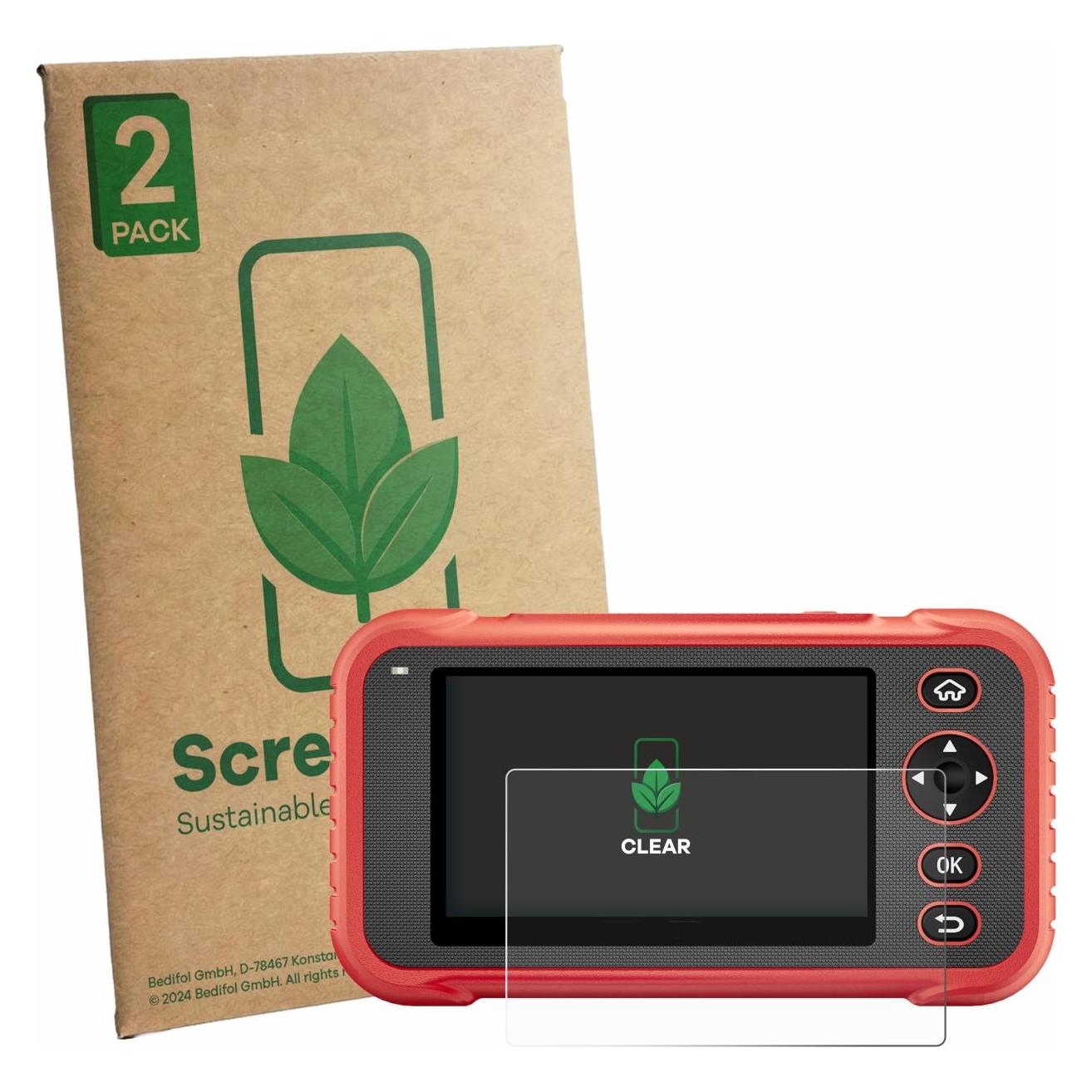ScreenLeaf Schutzfolie für Launch CRP129E Plus nachhaltiger Displayschutz Display Schutz Folie Klar (6162698)