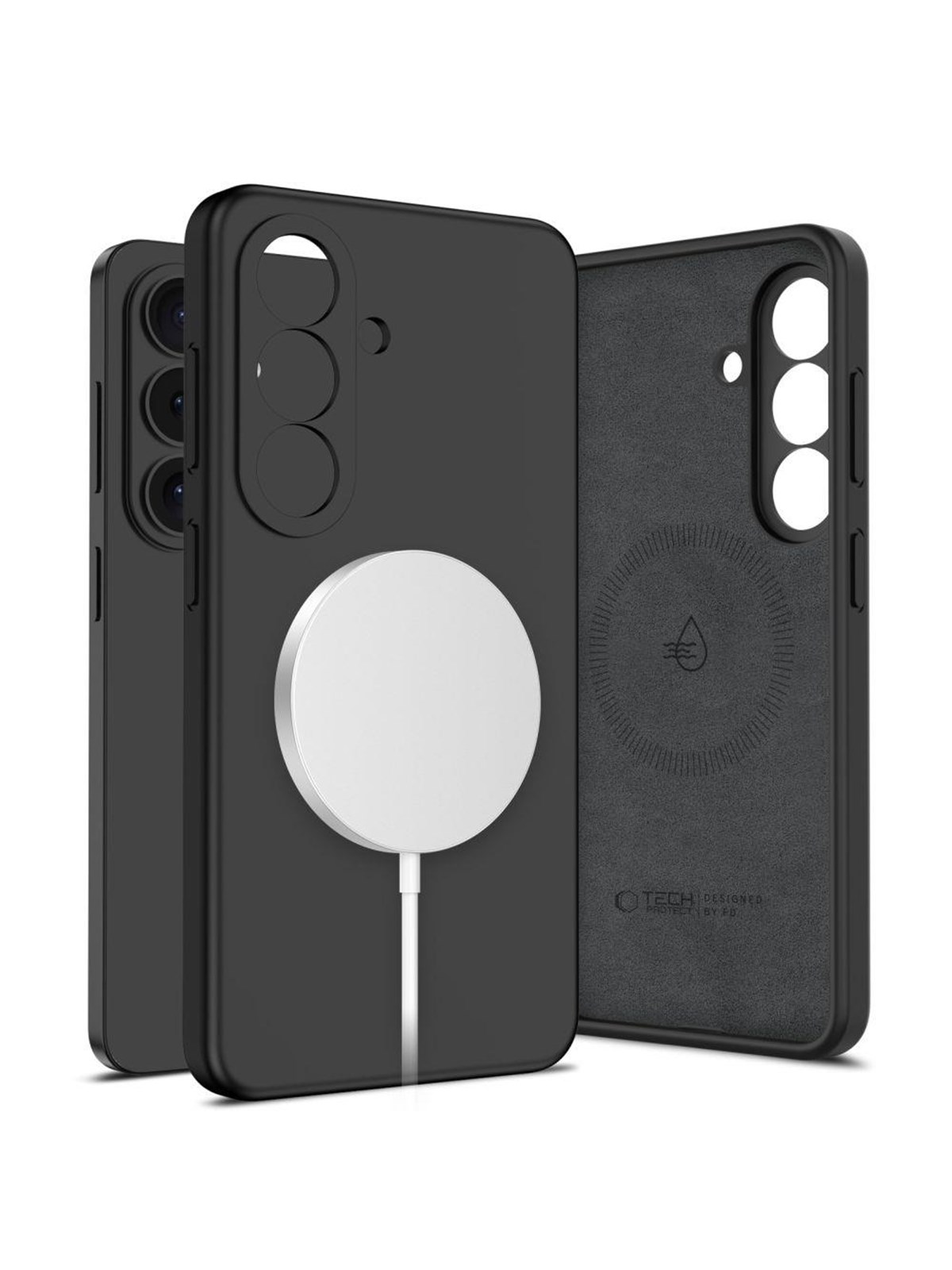 Tech-Protect Silicone MagSafe Case for Samsung Galaxy S26+ - Black