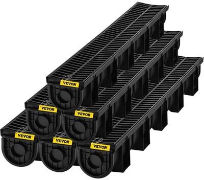 Tools, Home & Hobby Channel Drain With Plastic Grate, HDPE Trench Drain For Driveway, Garden, Garage Channel Drain With Plastic Grate, HDPE Trench Drain For Driveway, Garden, Garage