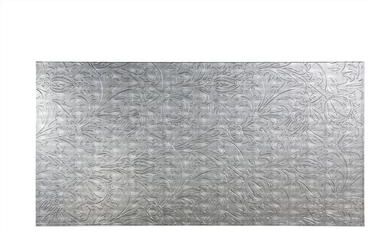 Fasade FASÄDE Nettle 4-foot x 8-foot PVC Wall Panel in Crosshatch Silver