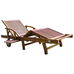 Prestige Home Living Outdoor Sonnenliege aus Eukalyptusholz