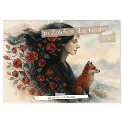 Im Zeichen der Göttin (Wandkalender 2027 DIN A2 quer), CALVENDO Monatskalender