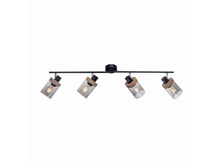 Strahler, Schwarz, Holz, Metall, Glas, 110x25x114 cm, Schutzklasse I (Erdungsanschluss), Lampen & Leuchten, Innenbeleuchtung, Spots & Strahler, Deckenspots