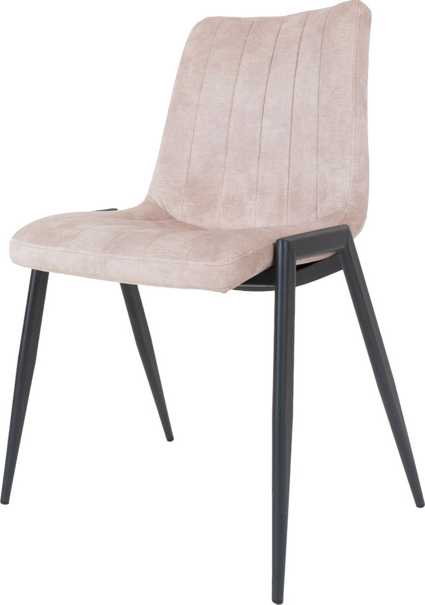 Eetkamerstoel Flynn Natural - Velvet Kuipstoel in Modern / Scandinavische Stijl