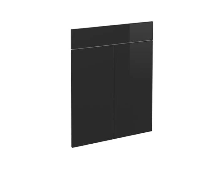 Vicco Küchenfront R-Line , Schwarz Hochglanz 59.6 x 70.8 cm Möbelfront für den Schubunterschrank, passend für R-Line Küchenschränke zur einfachen Montage