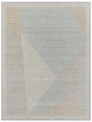 "Kalaty One-of-a-Kind Coastal Prism Geometric Area Rug - 7'6"" x 9'6"""