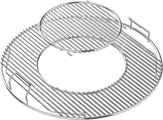 Famanu Scharnierend Grillrooster voor Houtskoolbarbecues van 57 cm, 54,5 cm