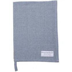 Krasilnikoff Geschirrhandtuch kleinkariert aus Baumwolle, 50x70 cm, grau